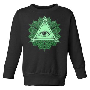 All Seeing Pyramid Eye Toddler Sweatshirt