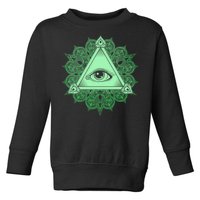 All Seeing Pyramid Eye Toddler Sweatshirt