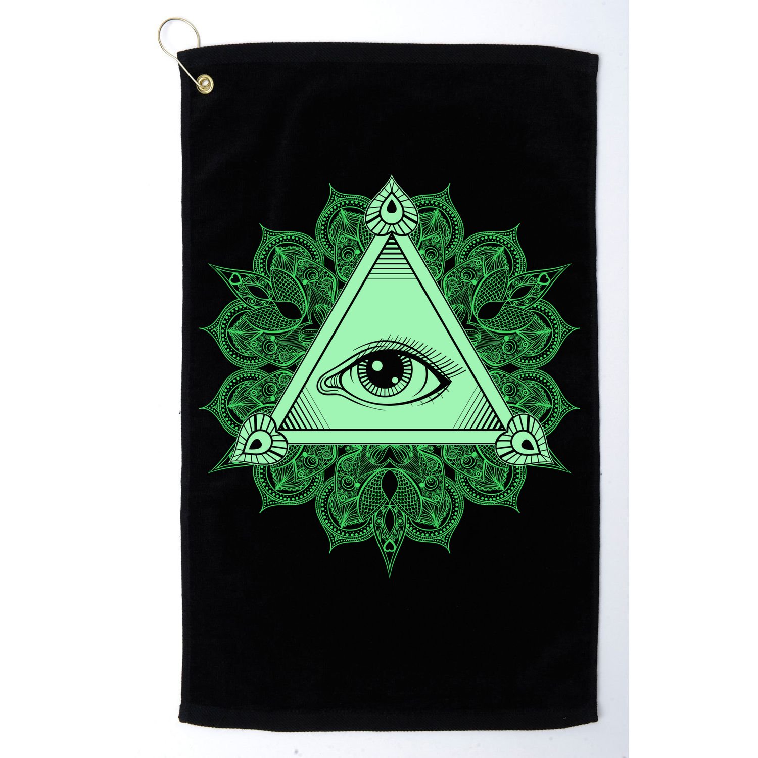 All Seeing Pyramid Eye Golf Towel