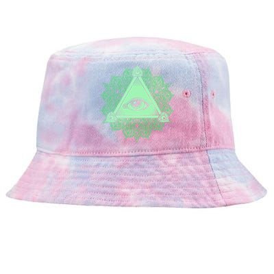 All Seeing Pyramid Eye Tie-Dyed Bucket Hat