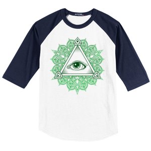 All Seeing Pyramid Eye Baseball Sleeve Shirt