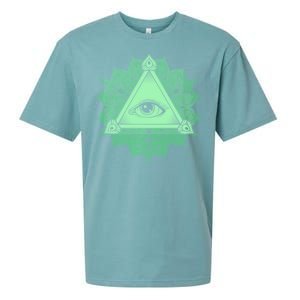 All Seeing Pyramid Eye Sueded Cloud Jersey T-Shirt