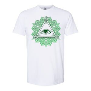 All Seeing Pyramid Eye Softstyle CVC T-Shirt