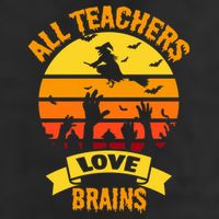 All Teachers Love Brains 11oz C Handle Ceramic Mug