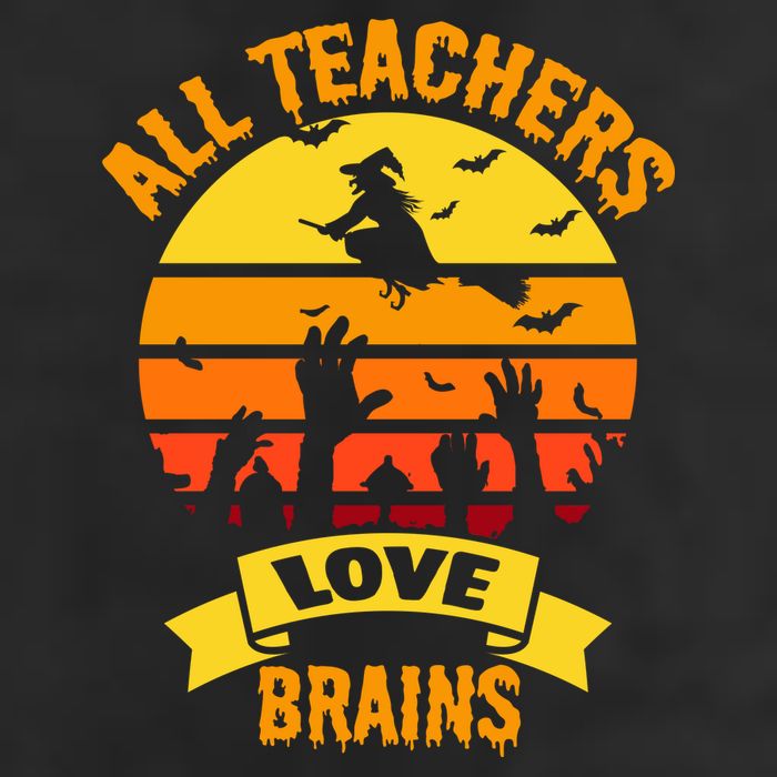 All Teachers Love Brains 11oz C Handle Ceramic Mug