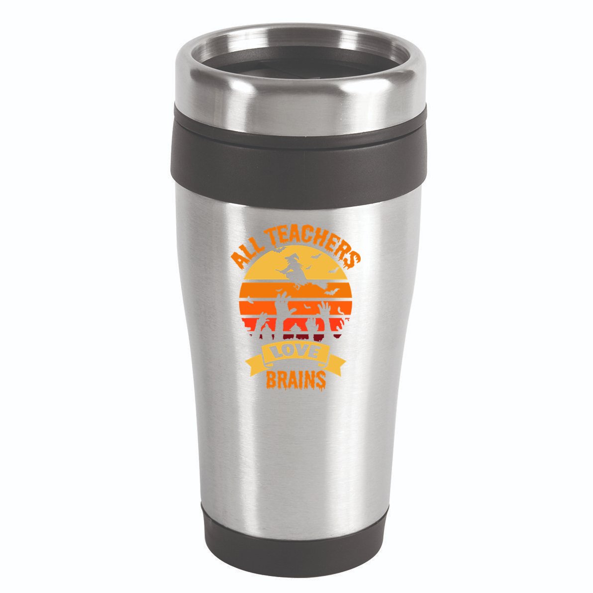 All Teachers Love Brains 16oz Travel Tumbler