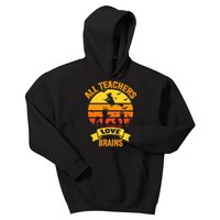 All Teachers Love Brains Kids Hoodie