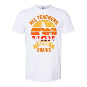 All Teachers Love Brains Softstyle® CVC T-Shirt