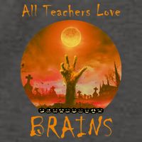 All Teachers Love Brains Zombie Vector Backpack