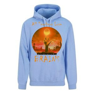 All Teachers Love Brains Zombie Unisex Surf Hoodie