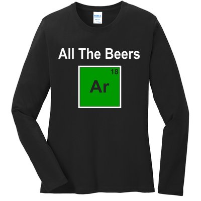 All The Beer ARGON Ladies Long Sleeve Shirt