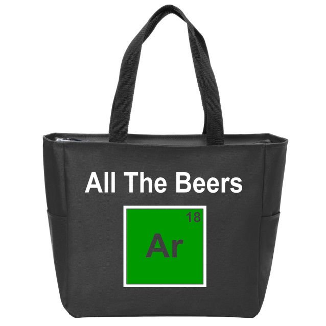 All The Beer ARGON Zip Tote Bag
