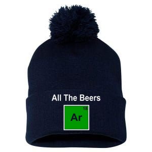 All The Beer ARGON Pom Pom 12in Knit Beanie