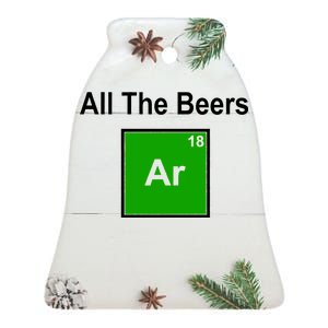 All The Beer ARGON Ceramic Bell Ornament