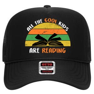 All The Cool Kids Are Reading High Crown Mesh Back Trucker Hat