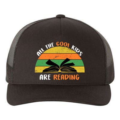 All The Cool Kids Are Reading Yupoong Adult 5-Panel Trucker Hat