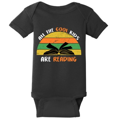 All The Cool Kids Are Reading Baby Bodysuit