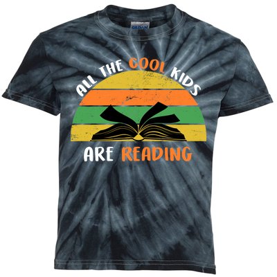 All The Cool Kids Are Reading Kids Tie-Dye T-Shirt