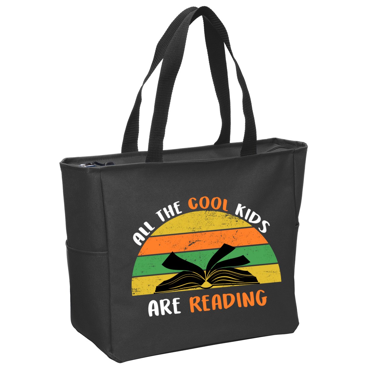 All The Cool Kids Are Reading Zip Tote Bag