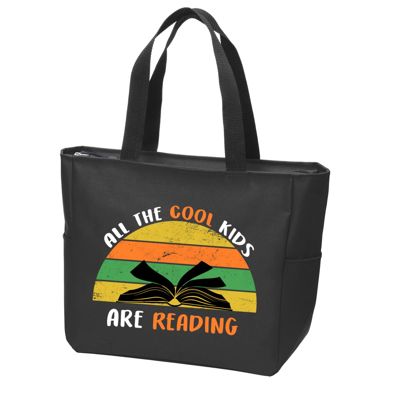 All The Cool Kids Are Reading Zip Tote Bag