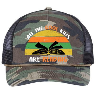 All The Cool Kids Are Reading Retro Rope Trucker Hat Cap