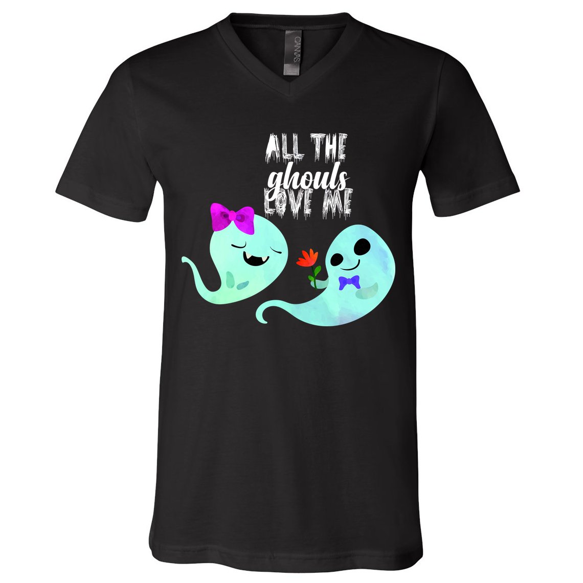 All The Ghouls Love Me V-Neck T-Shirt