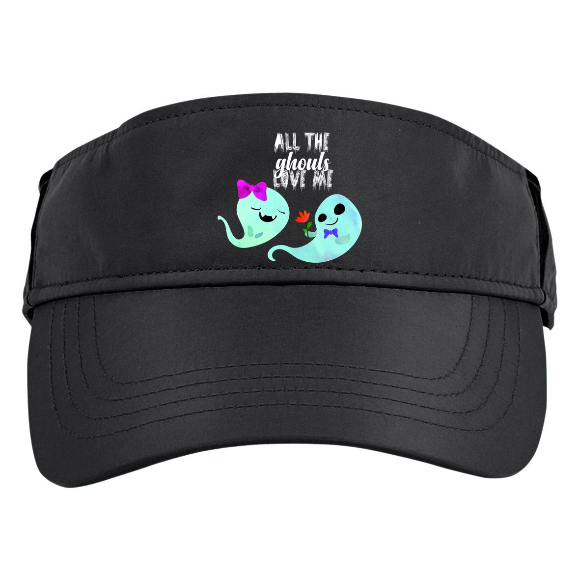 All The Ghouls Love Me Adult Drive Performance Visor