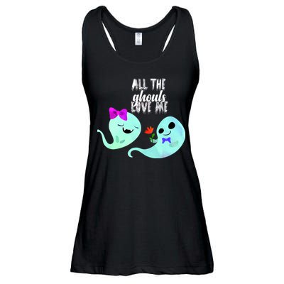 All The Ghouls Love Me Ladies Essential Flowy Tank