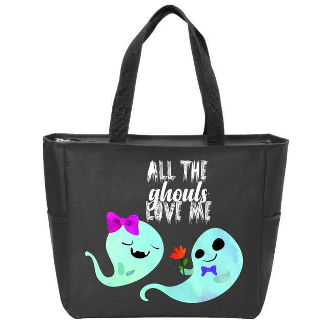 All The Ghouls Love Me Zip Tote Bag