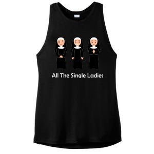 All The Single Ladies Nun Ladies PosiCharge Tri-Blend Wicking Tank