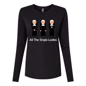 All The Single Ladies Nun Womens Cotton Relaxed Long Sleeve T-Shirt