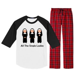 All The Single Ladies Nun Raglan Sleeve Pajama Set