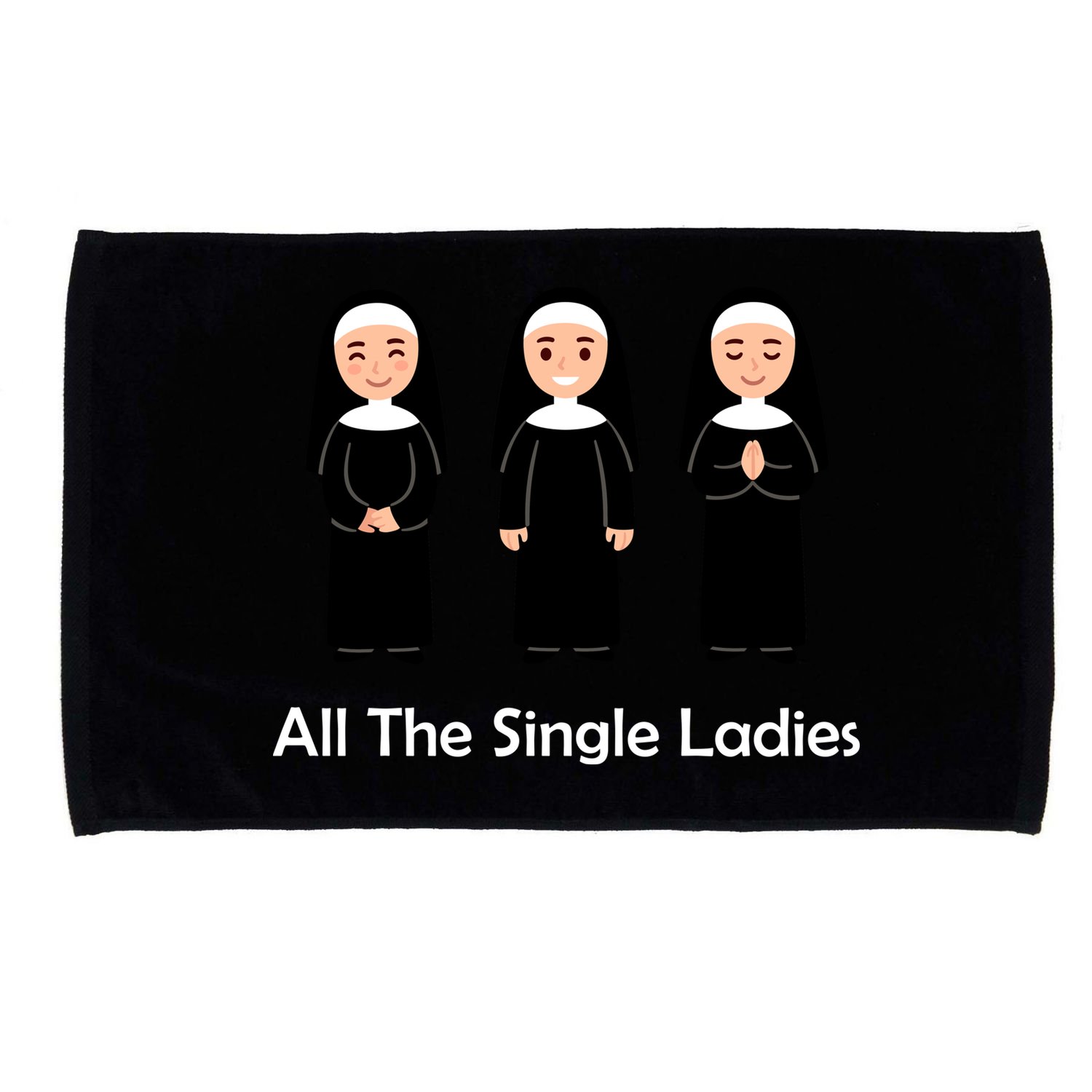 All The Single Ladies Nun Microfiber Hand Towel
