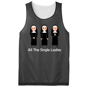 All The Single Ladies Nun Mesh Reversible Basketball Jersey Tank