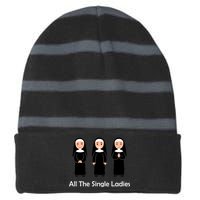 All The Single Ladies Nun Striped Beanie with Solid Band