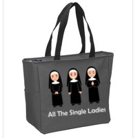 All The Single Ladies Nun Zip Tote Bag