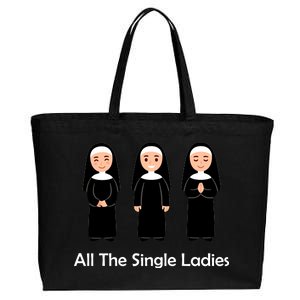 All The Single Ladies Nun Cotton Canvas Jumbo Tote