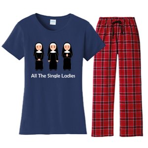 All The Single Ladies Nun Women's Flannel Pajama Set