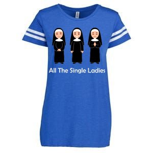 All The Single Ladies Nun Enza Ladies Jersey Football T-Shirt