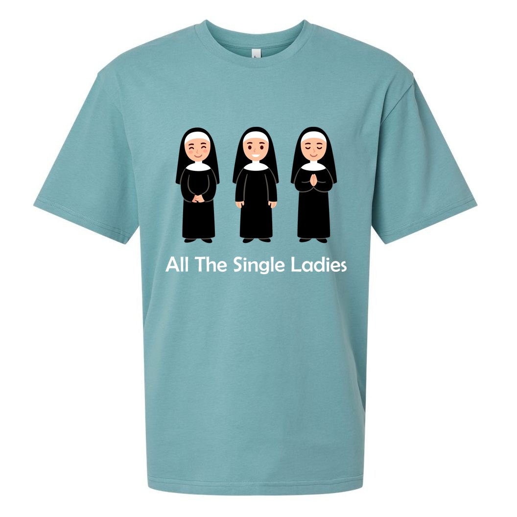 All The Single Ladies Nun Sueded Cloud Jersey T-Shirt