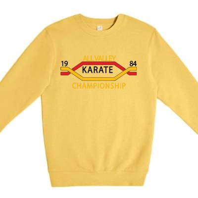 All Valley 1984 Karate Championship Premium Crewneck Sweatshirt