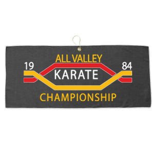 All Valley 1984 Karate Championship Large Microfiber Waffle Golf Towel