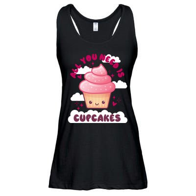All You Need Is Cupcakes Ladies Essential Flowy Tank