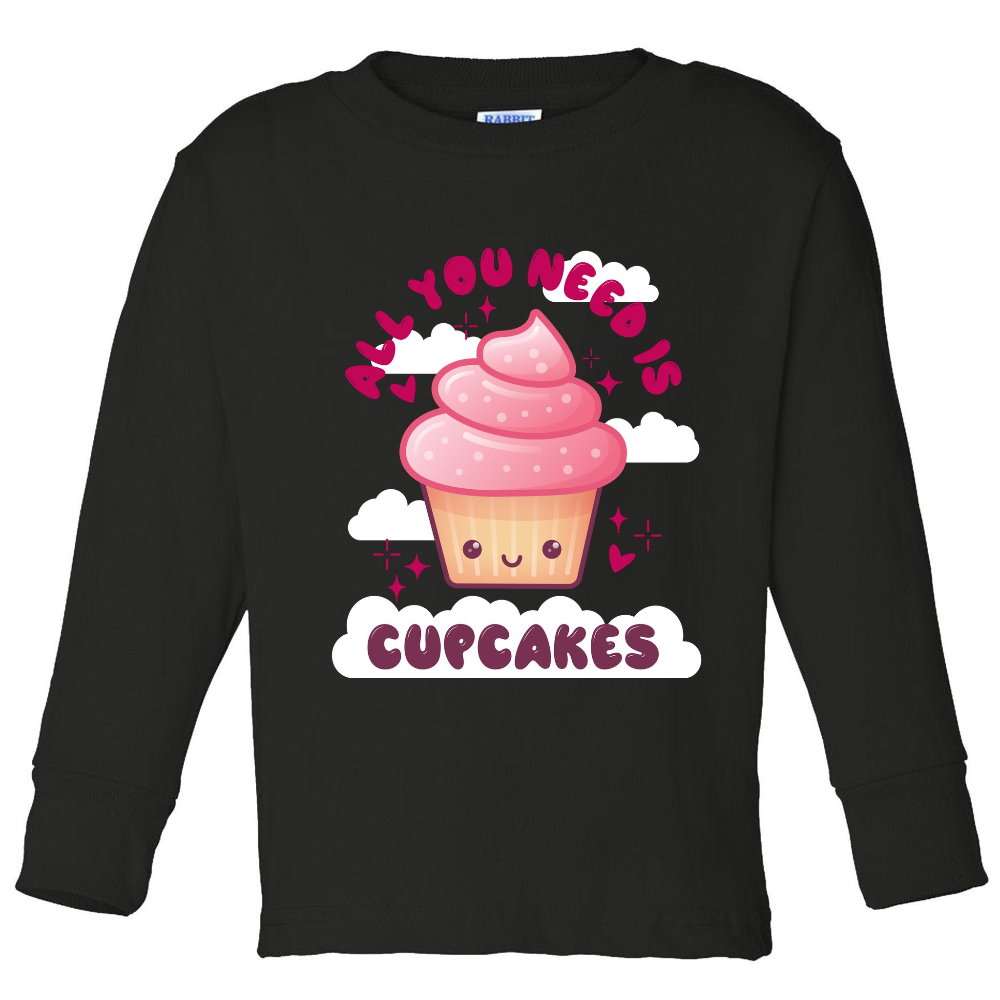 All You Need Is Cupcakes Toddler Long Sleeve Shirt