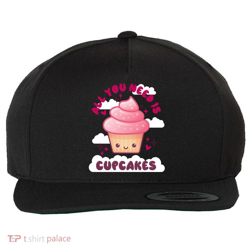 All You Need Is Cupcakes Wool Snapback Cap