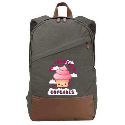 All You Need Is Cupcakes Cotton Canvas Backpack