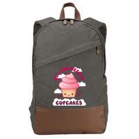 All You Need Is Cupcakes Cotton Canvas Backpack