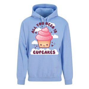 All You Need Is Cupcakes Unisex Surf Hoodie