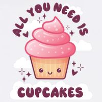 All You Need Is Cupcakes Garment-Dyed Sweatshirt
