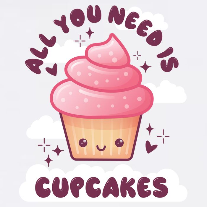 All You Need Is Cupcakes Garment-Dyed Sweatshirt